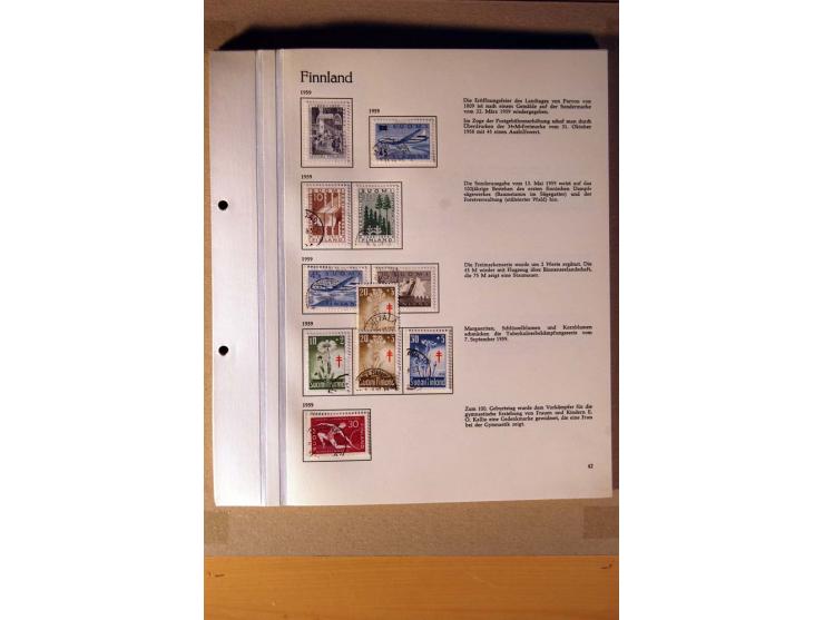 1851/1978, vorwiegend gestempelte Sammlung in "Sprechenden Behrens-Alben", dabei Dänemark Mi.-Nr. 3-6 gestempelt, 10 gestempe