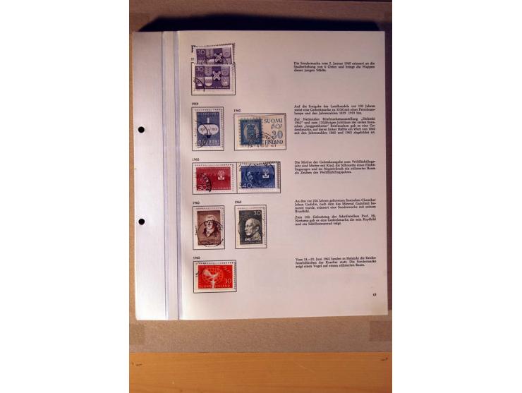 1851/1978, vorwiegend gestempelte Sammlung in "Sprechenden Behrens-Alben", dabei Dänemark Mi.-Nr. 3-6 gestempelt, 10 gestempe