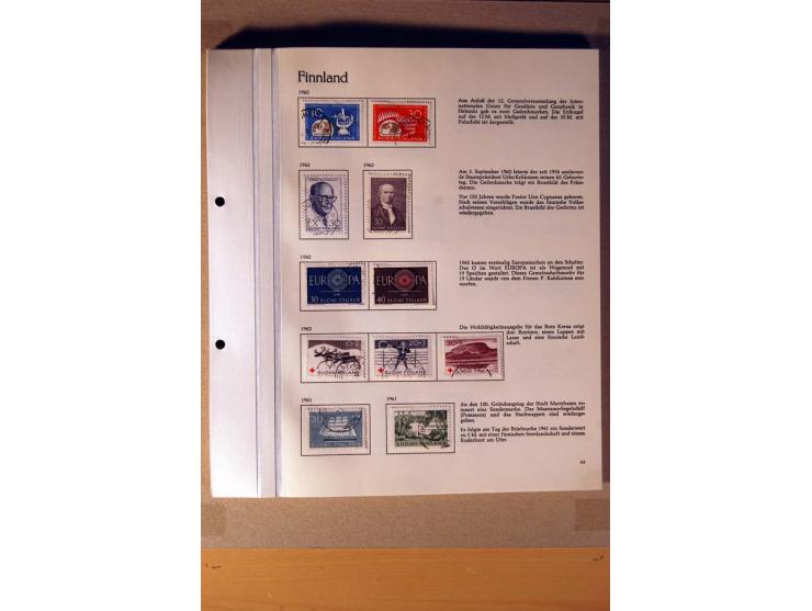 1851/1978, vorwiegend gestempelte Sammlung in "Sprechenden Behrens-Alben", dabei Dänemark Mi.-Nr. 3-6 gestempelt, 10 gestempe