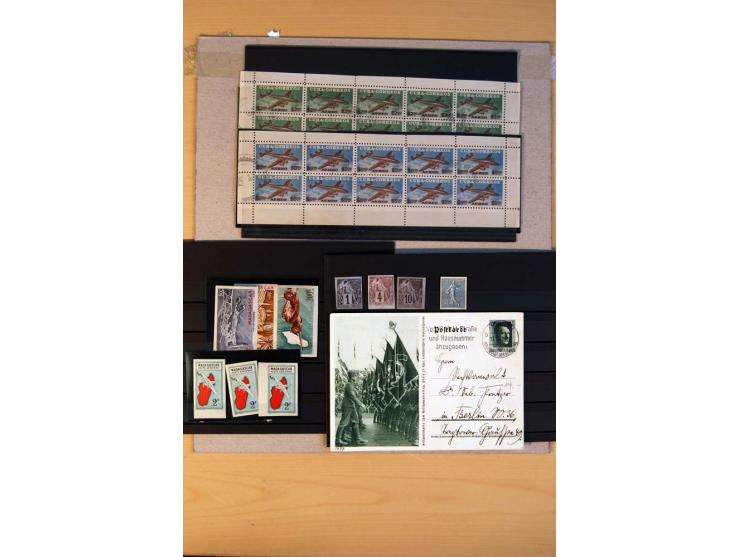 1800/1998 (ca.), postfrischer, ungebrauchter und ungestempelter Posten mit einigen briefen und Karten, dabnei gute Ausgaben, 