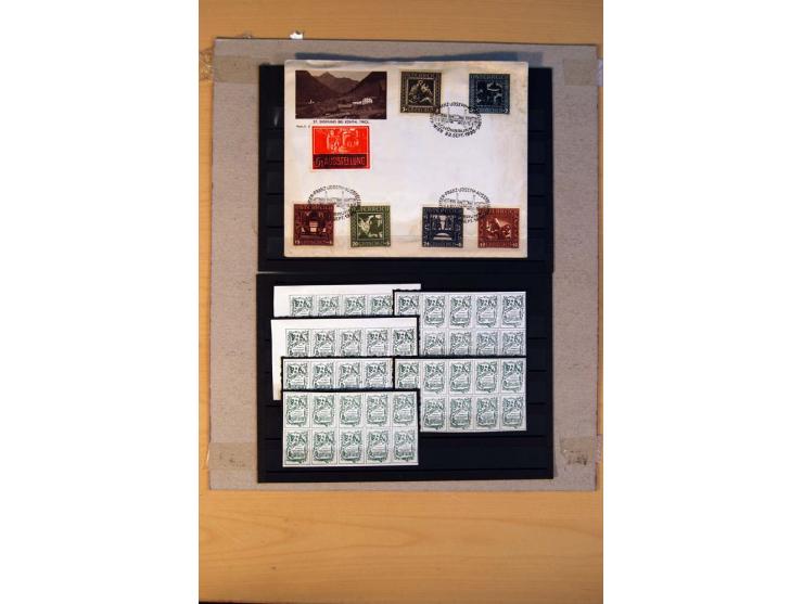 1800/1998 (ca.), postfrischer, ungebrauchter und ungestempelter Posten mit einigen briefen und Karten, dabnei gute Ausgaben, 