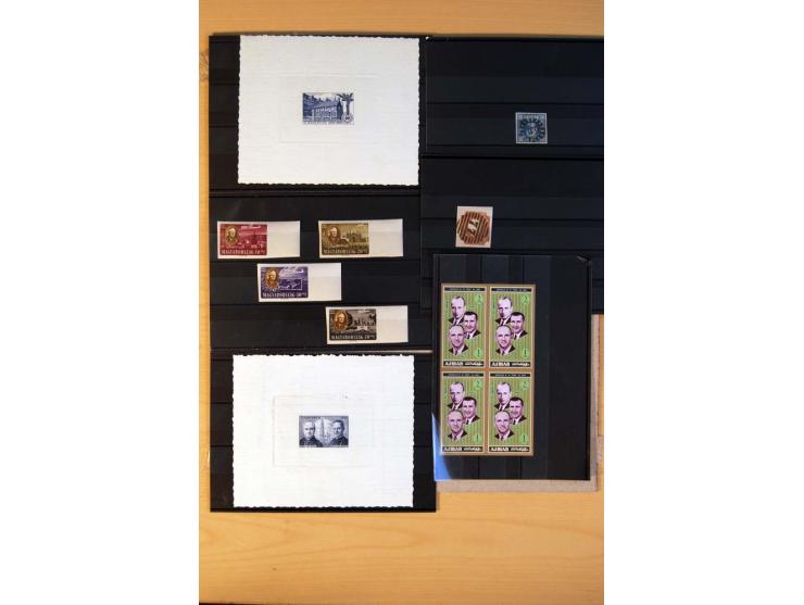 1800/1998 (ca.), postfrischer, ungebrauchter und ungestempelter Posten mit einigen briefen und Karten, dabnei gute Ausgaben, 