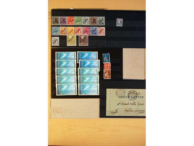 1800/1998 (ca.), postfrischer, ungebrauchter und ungestempelter Posten mit einigen briefen und Karten, dabnei gute Ausgaben, 