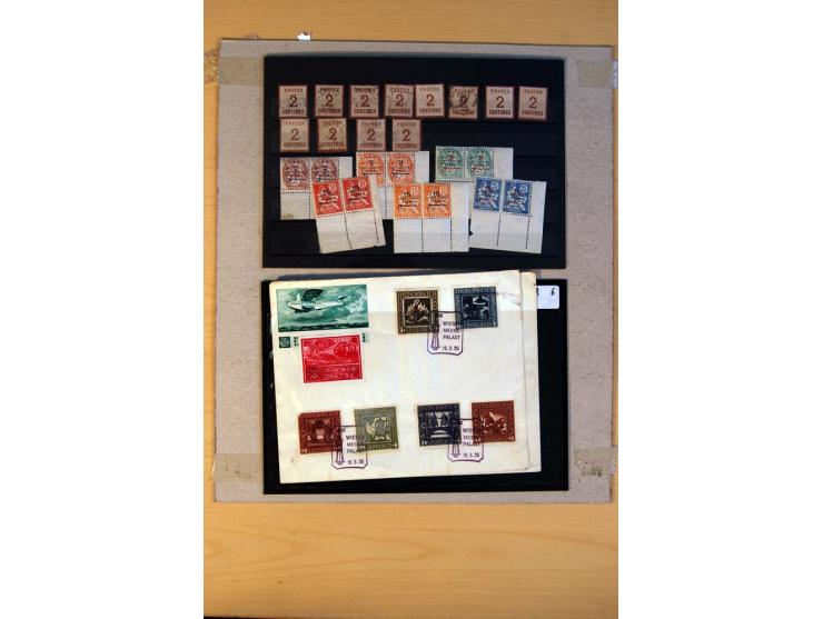1800/1998 (ca.), postfrischer, ungebrauchter und ungestempelter Posten mit einigen briefen und Karten, dabnei gute Ausgaben, 