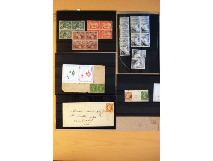 1800/1998 (ca.), postfrischer, ungebrauchter und ungestempelter Posten mit einigen briefen und Karten, dabnei gute Ausgaben, 