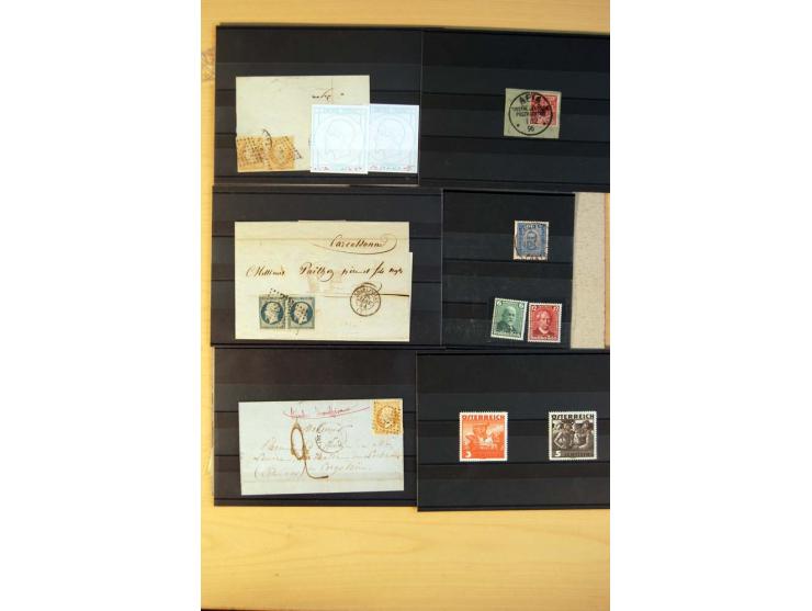 1800/1998 (ca.), postfrischer, ungebrauchter und ungestempelter Posten mit einigen briefen und Karten, dabnei gute Ausgaben, 