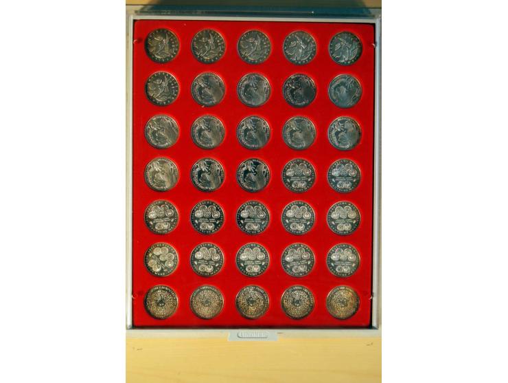 1966/2009, umfangreicher Sammlungsposten mit Schwerpunkt bei den Bund-Sondermünzen 5 DM und 10 DM inkl. Numisbriefen, dazu no