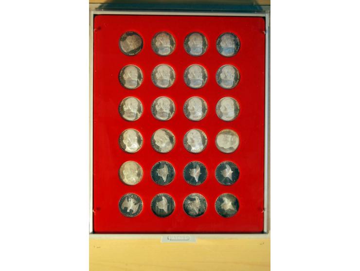 1966/2009, umfangreicher Sammlungsposten mit Schwerpunkt bei den Bund-Sondermünzen 5 DM und 10 DM inkl. Numisbriefen, dazu no