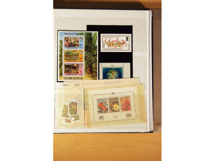 FAUNA UND FLORA: 1900/2003 (ca.), postfrische, ungebrauchte und gestempelte riesige Sammlung mit Schwerpunkt Flora, dabei auc