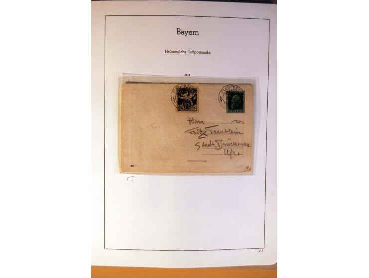 Baden bis Württemberg, ungebrauchte und gestempelte, sehr reichhaltige Sammlung mit u.a. Bayern Nr. 1, Bergedorf Nr. 1a, 3, 4