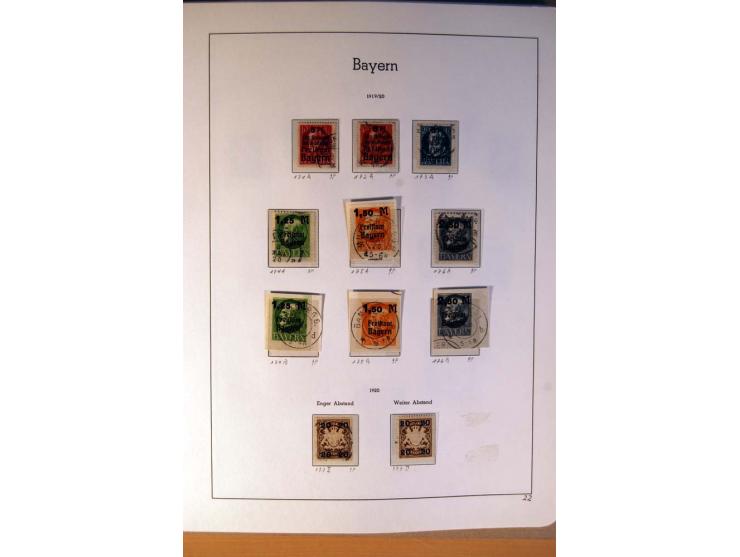 Baden bis Württemberg, ungebrauchte und gestempelte, sehr reichhaltige Sammlung mit u.a. Bayern Nr. 1, Bergedorf Nr. 1a, 3, 4