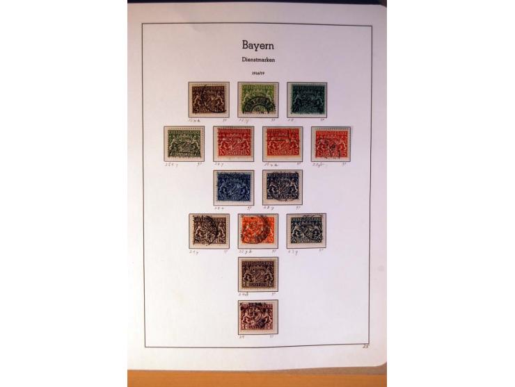 Baden bis Württemberg, ungebrauchte und gestempelte, sehr reichhaltige Sammlung mit u.a. Bayern Nr. 1, Bergedorf Nr. 1a, 3, 4