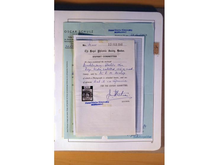 Baden bis Württemberg, ungebrauchte und gestempelte, sehr reichhaltige Sammlung mit u.a. Bayern Nr. 1, Bergedorf Nr. 1a, 3, 4