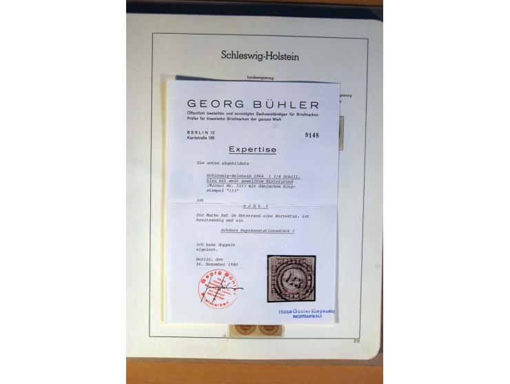 Baden bis Württemberg, ungebrauchte und gestempelte, sehr reichhaltige Sammlung mit u.a. Bayern Nr. 1, Bergedorf Nr. 1a, 3, 4