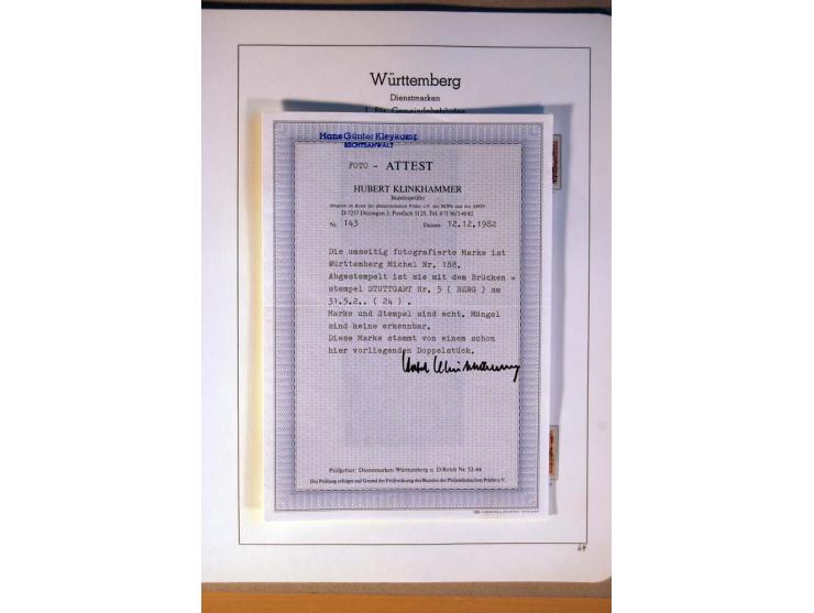 Baden bis Württemberg, ungebrauchte und gestempelte, sehr reichhaltige Sammlung mit u.a. Bayern Nr. 1, Bergedorf Nr. 1a, 3, 4