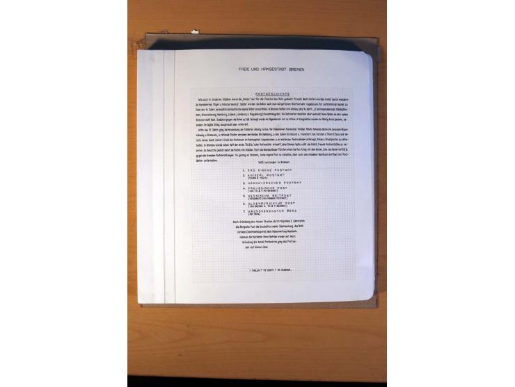 1785/1867, schöne alte Sammlung, beginnend mit diversen Vorphila- und unfrankierten Briefen, dabei bar bezahlter Brief nach M