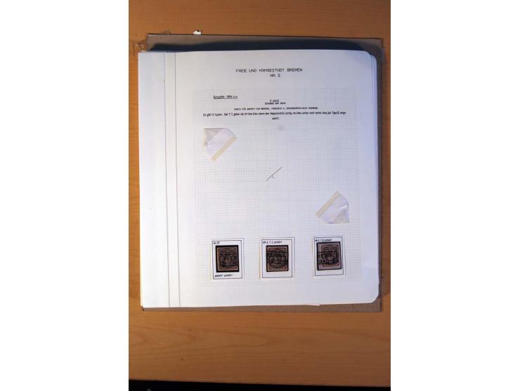 1785/1867, schöne alte Sammlung, beginnend mit diversen Vorphila- und unfrankierten Briefen, dabei bar bezahlter Brief nach M