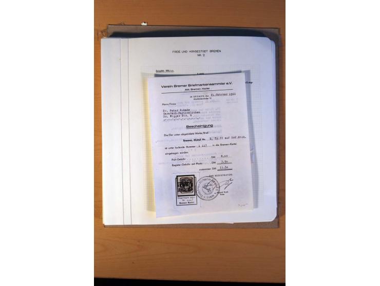 1785/1867, schöne alte Sammlung, beginnend mit diversen Vorphila- und unfrankierten Briefen, dabei bar bezahlter Brief nach M