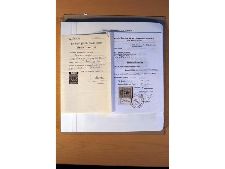 1785/1867, schöne alte Sammlung, beginnend mit diversen Vorphila- und unfrankierten Briefen, dabei bar bezahlter Brief nach M