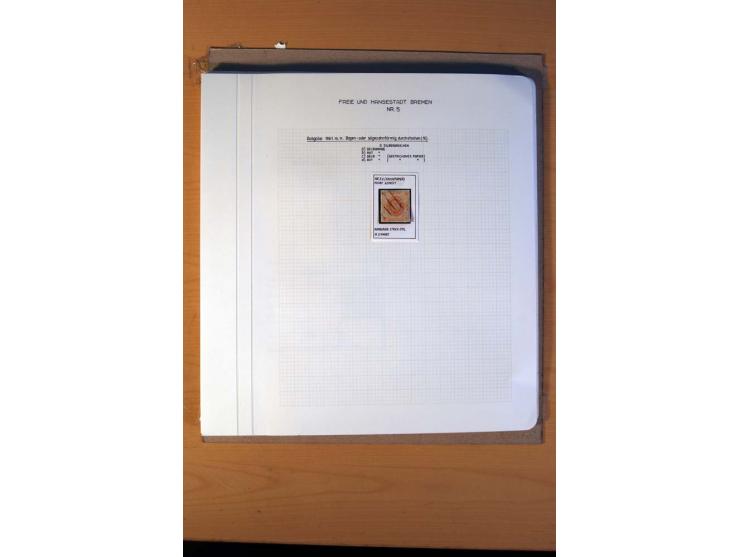 1785/1867, schöne alte Sammlung, beginnend mit diversen Vorphila- und unfrankierten Briefen, dabei bar bezahlter Brief nach M