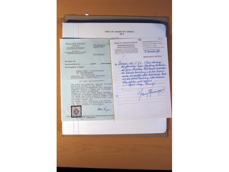 1785/1867, schöne alte Sammlung, beginnend mit diversen Vorphila- und unfrankierten Briefen, dabei bar bezahlter Brief nach M