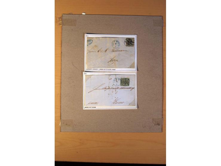1785/1867, schöne alte Sammlung, beginnend mit diversen Vorphila- und unfrankierten Briefen, dabei bar bezahlter Brief nach M