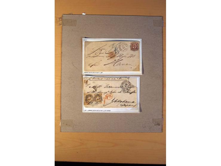 1785/1867, schöne alte Sammlung, beginnend mit diversen Vorphila- und unfrankierten Briefen, dabei bar bezahlter Brief nach M