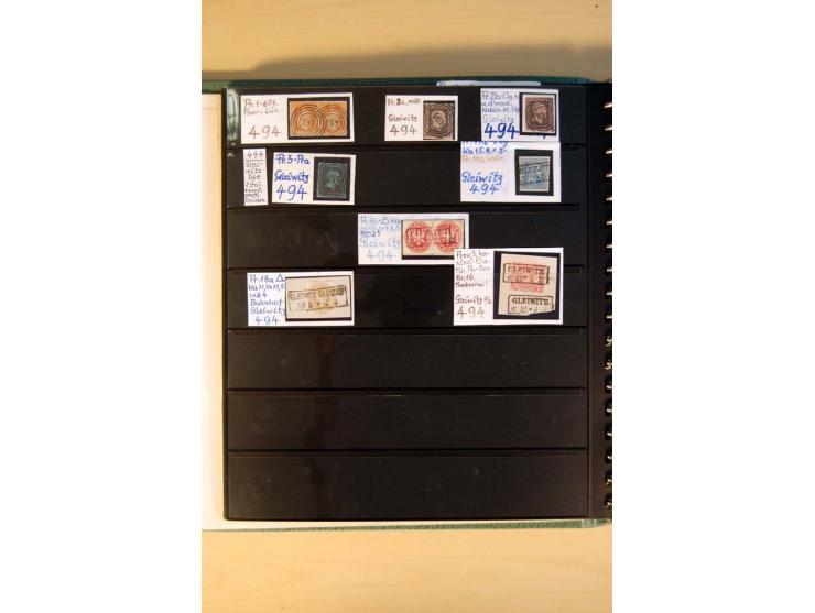 1819/67, ursprüngliche und im wesentlichen Brief- und Stempelsammlung ab Vorphila mit u.a. rotem L2 "No. 16 / Grande Armee", 