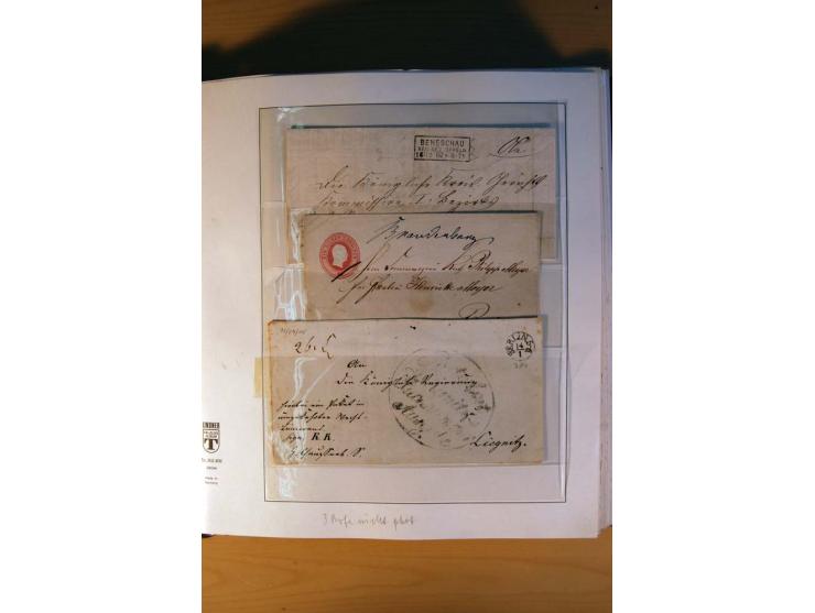 1819/67, ursprüngliche und im wesentlichen Brief- und Stempelsammlung ab Vorphila mit u.a. rotem L2 "No. 16 / Grande Armee", 