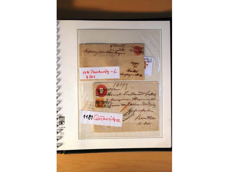 1819/67, ursprüngliche und im wesentlichen Brief- und Stempelsammlung ab Vorphila mit u.a. rotem L2 "No. 16 / Grande Armee", 