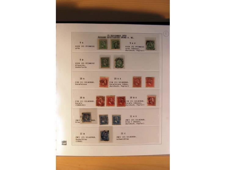 1850/67, gestempelte Sammlung mit über 50 Briefen und Ganzsachen, dabei viele bessere Marken, gute Einheiten und interessante