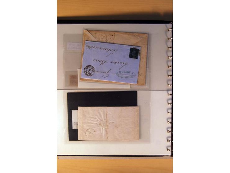 1850/67, gestempelte Sammlung mit über 50 Briefen und Ganzsachen, dabei viele bessere Marken, gute Einheiten und interessante