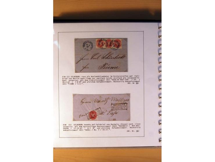 1850/67, gestempelte Sammlung mit über 50 Briefen und Ganzsachen, dabei viele bessere Marken, gute Einheiten und interessante