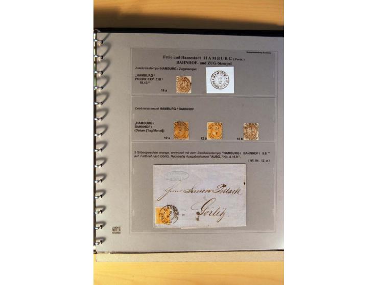 1850/67, gestempelte Sammlung mit über 50 Briefen und Ganzsachen, dabei viele bessere Marken, gute Einheiten und interessante