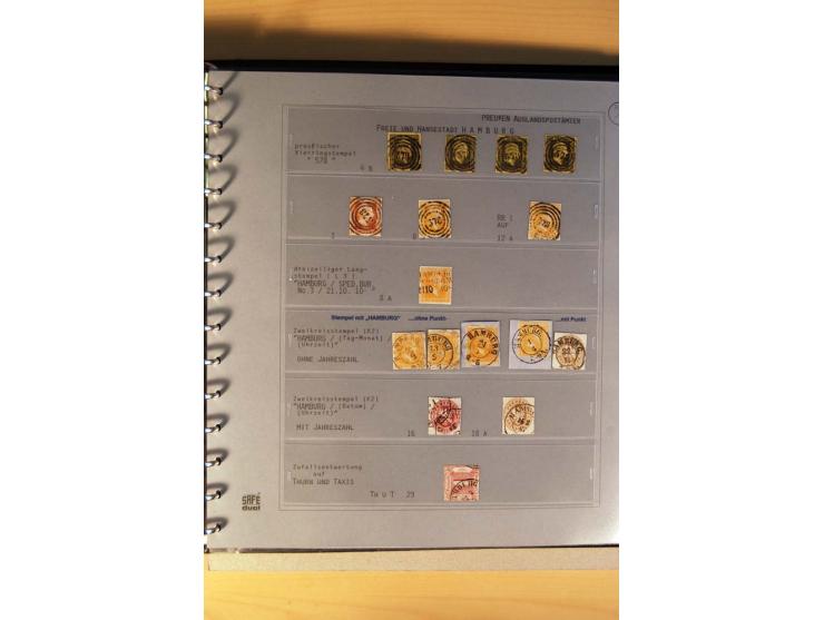 1850/67, gestempelte Sammlung mit über 50 Briefen und Ganzsachen, dabei viele bessere Marken, gute Einheiten und interessante