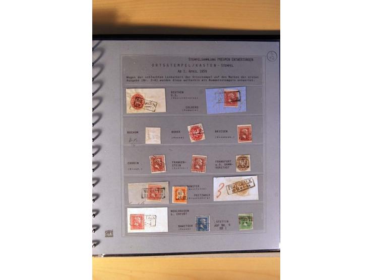1850/67, gestempelte Sammlung mit über 50 Briefen und Ganzsachen, dabei viele bessere Marken, gute Einheiten und interessante