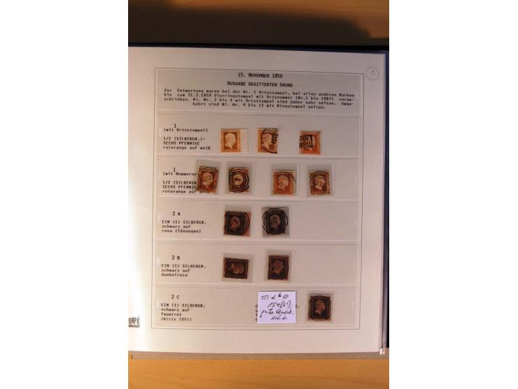 1850/67, gestempelte Sammlung mit über 50 Briefen und Ganzsachen, dabei viele bessere Marken, gute Einheiten und interessante