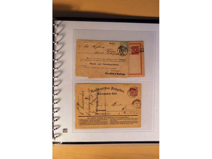 1850/67, gestempelte Sammlung mit über 50 Briefen und Ganzsachen, dabei viele bessere Marken, gute Einheiten und interessante