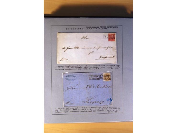 1850/67, gestempelte Sammlung mit über 50 Briefen und Ganzsachen, dabei viele bessere Marken, gute Einheiten und interessante