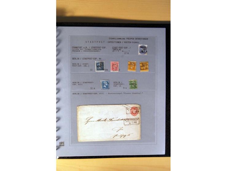 1850/67, gestempelte Sammlung mit über 50 Briefen und Ganzsachen, dabei viele bessere Marken, gute Einheiten und interessante