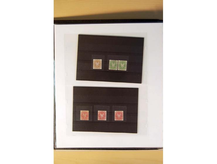 1850/67, gestempelte Sammlung mit über 50 Briefen und Ganzsachen, dabei viele bessere Marken, gute Einheiten und interessante