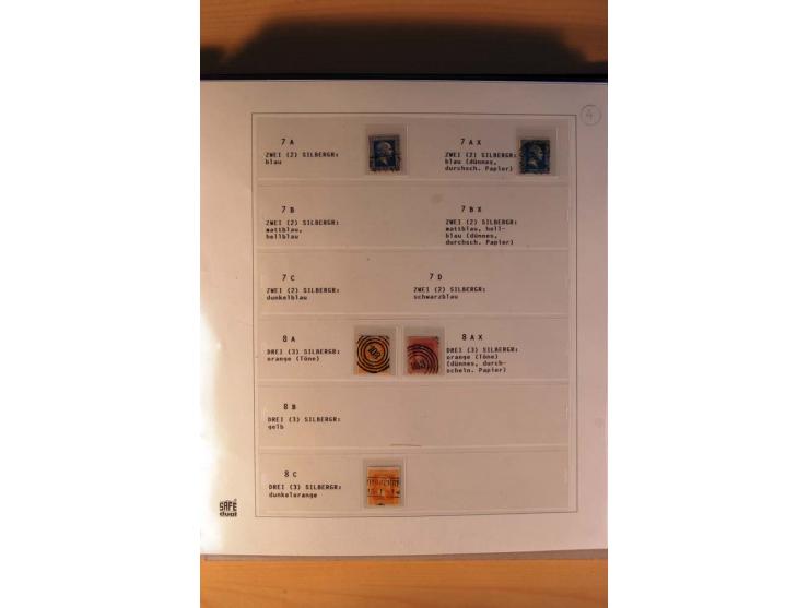 1850/67, gestempelte Sammlung mit über 50 Briefen und Ganzsachen, dabei viele bessere Marken, gute Einheiten und interessante