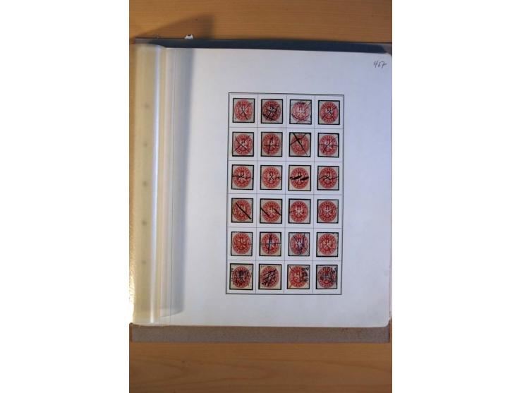 1850/67, alter Sammlungsteil mit u.a. diversen handschriftlichen Entwertungen, auch auf Briefen, Letzttagsbrief, diverse GAA 