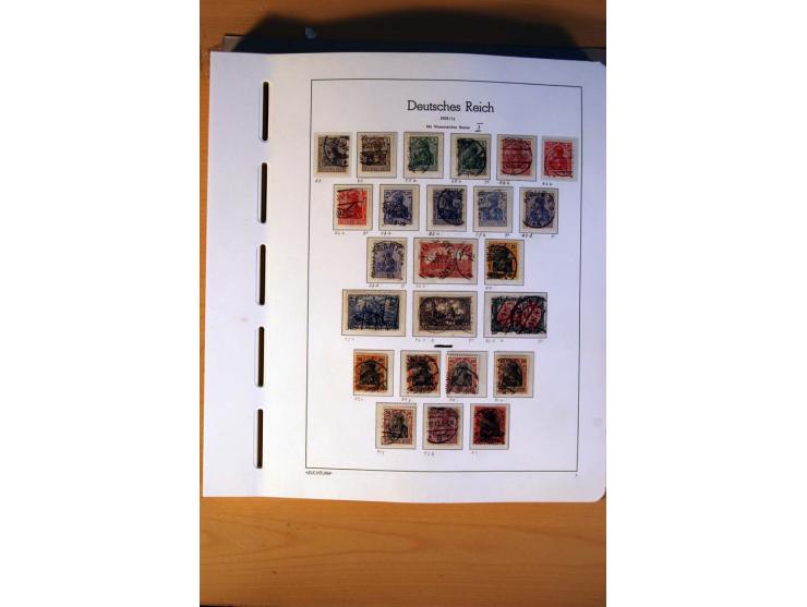 1872/1945, postfrische, ungebrauchte und gestempelte reichhaltige und spezialisierte Sammlung mit u.a. Mi.-Nr. 66 (4), 68-77U