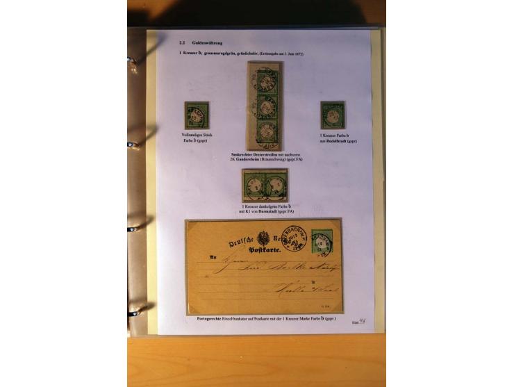 1872/75, große Brustschilde-Ausstellungs-Sammlung auf 83 Blättern, dabei viele Besonderheiten, u.a. raue Zähnung, fehlende Zä