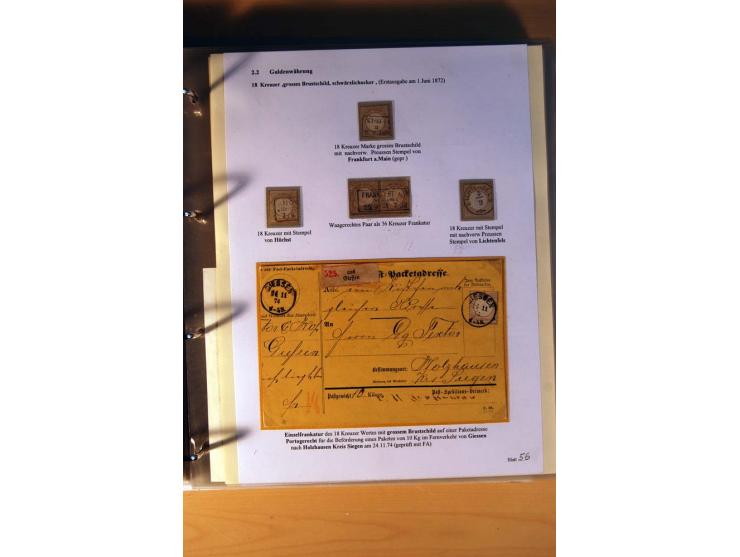 1872/75, große Brustschilde-Ausstellungs-Sammlung auf 83 Blättern, dabei viele Besonderheiten, u.a. raue Zähnung, fehlende Zä
