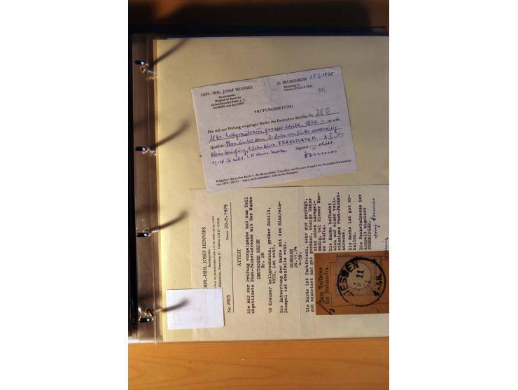 1872/75, große Brustschilde-Ausstellungs-Sammlung auf 83 Blättern, dabei viele Besonderheiten, u.a. raue Zähnung, fehlende Zä