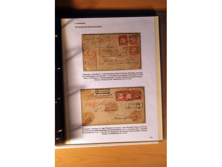 1872/75, große Brustschilde-Ausstellungs-Sammlung auf 83 Blättern, dabei viele Besonderheiten, u.a. raue Zähnung, fehlende Zä