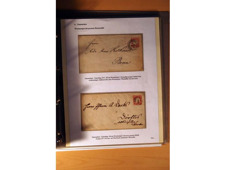 1872/75, große Brustschilde-Ausstellungs-Sammlung auf 83 Blättern, dabei viele Besonderheiten, u.a. raue Zähnung, fehlende Zä