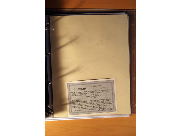1872/75, große Brustschilde-Ausstellungs-Sammlung auf 83 Blättern, dabei viele Besonderheiten, u.a. raue Zähnung, fehlende Zä